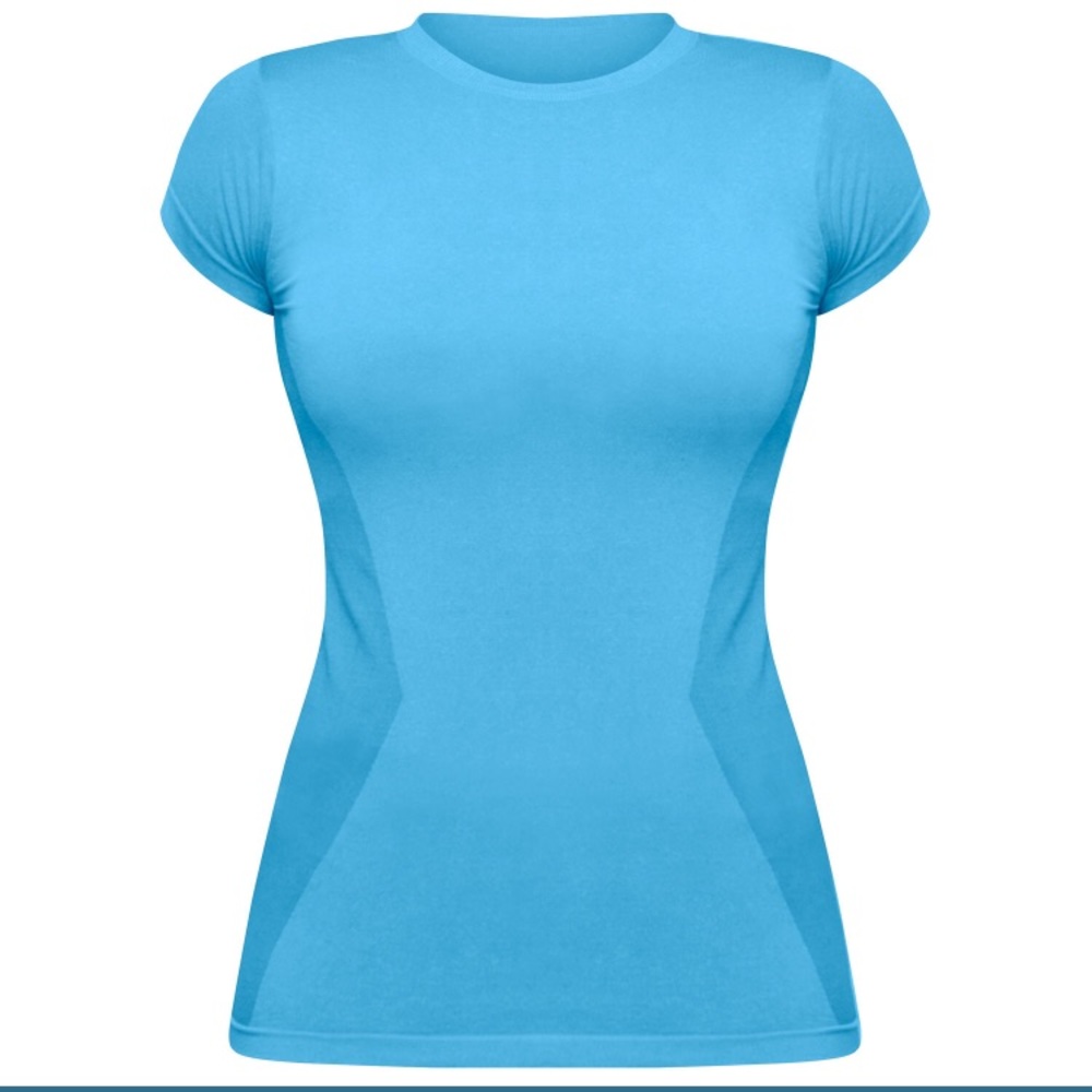 Sea blue Hylete Circuit Performance SS Crew -NWT-L
